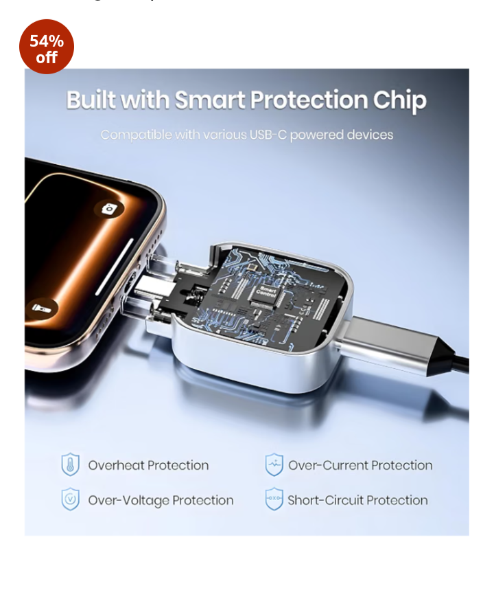 SmartCharge Pro™ – Auto-Stop Fast Charger