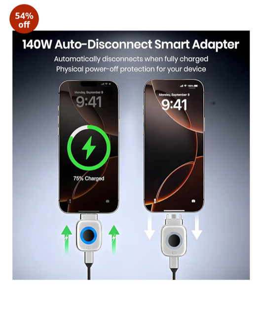SmartCharge Pro™ – Auto-Stop Fast Charger