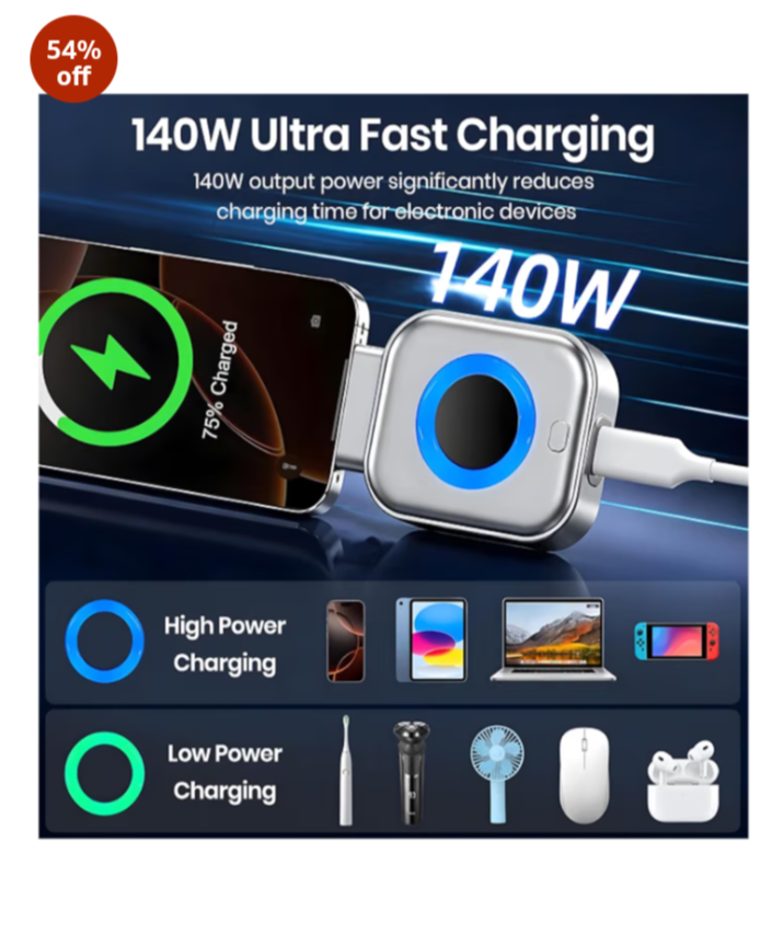 SmartCharge Pro™ – Auto-Stop Fast Charger