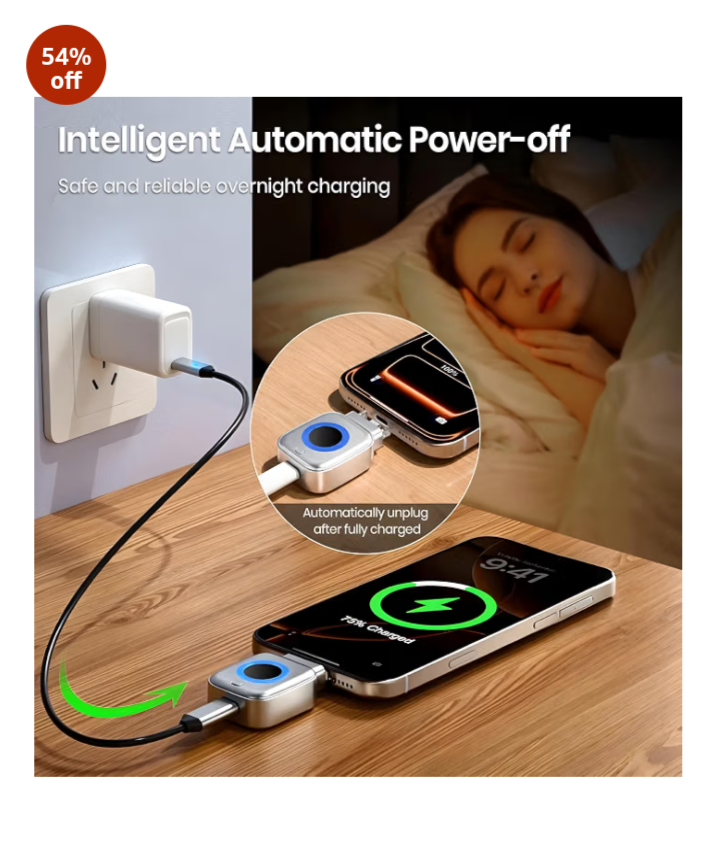 SmartCharge Pro™ – Auto-Stop Fast Charger